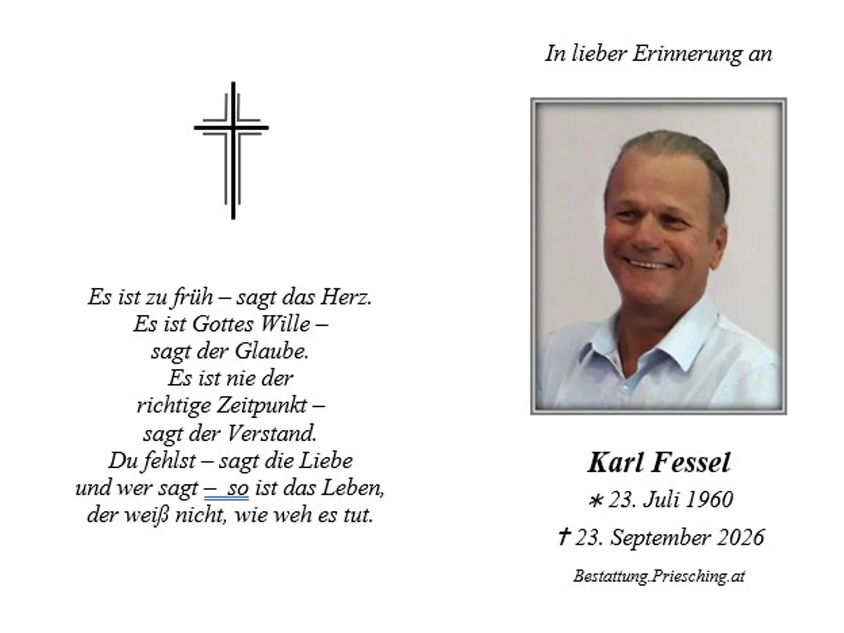 Sterbebild Innen